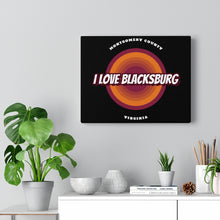 Load image into Gallery viewer, I Love Blacksburg Retro Canvas Gallery Wraps