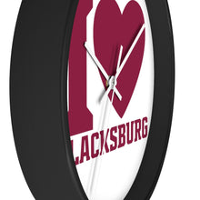 Load image into Gallery viewer, I Love Blacksburg Wall Clock