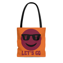 Load image into Gallery viewer, Let's Go Smiley Tote Bag