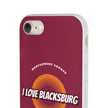 Load image into Gallery viewer, I Love Blacksburg Retro Flexi Phone Case