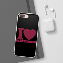 Load image into Gallery viewer, I Love Blacksburg Flexi Phone Case