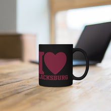 Load image into Gallery viewer, I Love Blacksburg Coffee Mug (Orange & Maroon)