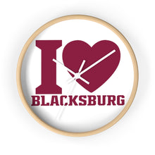 Load image into Gallery viewer, I Love Blacksburg Wall Clock
