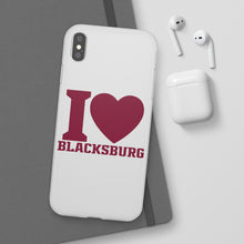Load image into Gallery viewer, I Love Blacksburg Flexi Phone Case