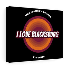 Load image into Gallery viewer, I Love Blacksburg Retro Canvas Gallery Wraps