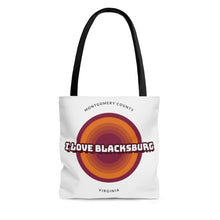 Load image into Gallery viewer, I Love Blacksburg Retro Tote Bag