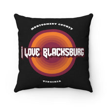 Load image into Gallery viewer, I Love Blacksburg Rock Square Pillow Case