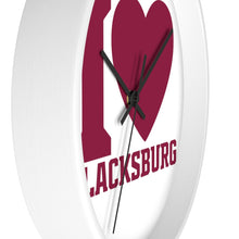 Load image into Gallery viewer, I Love Blacksburg Wall Clock