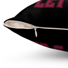 Load image into Gallery viewer, Let's Go Smiley Square Pillow