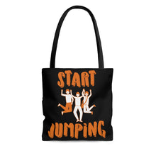 Load image into Gallery viewer, Start Jumping Group Maroon & Orange Tote Bag