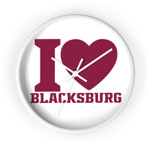 Load image into Gallery viewer, I Love Blacksburg Wall Clock