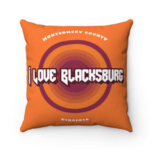 Load image into Gallery viewer, I Love Blacksburg Rock Square Pillow