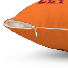 Load image into Gallery viewer, Let's Go Smiley Square Pillow Case