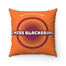 Load image into Gallery viewer, I Miss Blacksburg Retro Square Pillow
