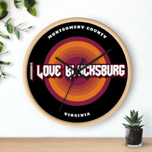 Load image into Gallery viewer, I Love Blacksburg Rock Wall Clock