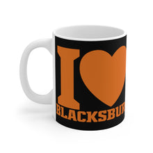 Load image into Gallery viewer, I Love Blacksburg Coffee Mug (Maroon & Orange)