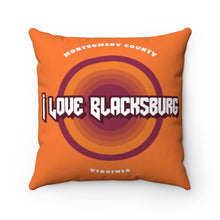 Load image into Gallery viewer, I Love Blacksburg Rock Square Pillow