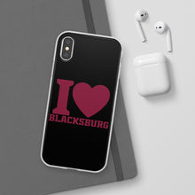 Load image into Gallery viewer, I Love Blacksburg Flexi Phone Case