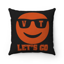 Load image into Gallery viewer, Let's Go Smiley Square Pillow