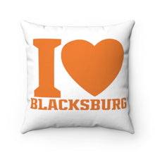 Load image into Gallery viewer, I Love Blacksburg Square Pillow
