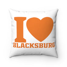 Load image into Gallery viewer, I Love Blacksburg Square Pillow