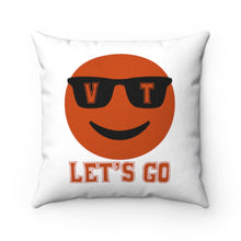 Load image into Gallery viewer, Let's Go Smiley Square Pillow Case