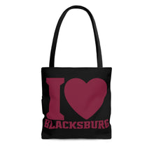 Load image into Gallery viewer, I Love Blacksburg Tote Bag
