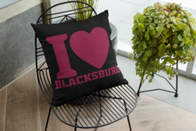Load image into Gallery viewer, I Love Blacksburg Square Pillow