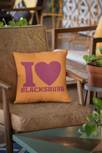 Load image into Gallery viewer, I Love Blacksburg Square Pillow Case