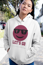 Load image into Gallery viewer, Let's Go Smiley Sunglasses Hoodie