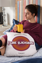 Load image into Gallery viewer, I Love Blacksburg Rock Square Pillow Case