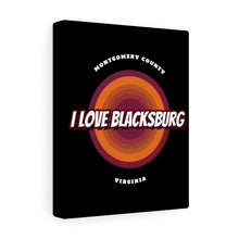 Load image into Gallery viewer, I Love Blacksburg Retro Canvas Gallery Wraps
