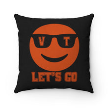 Load image into Gallery viewer, Let's Go Smiley Square Pillow Case
