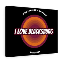 Load image into Gallery viewer, I Love Blacksburg Retro Canvas Gallery Wraps
