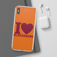 Load image into Gallery viewer, I Love Blacksburg Flexi Phone Case

