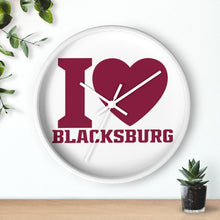 Load image into Gallery viewer, I Love Blacksburg Wall Clock
