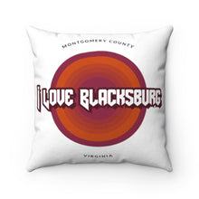Load image into Gallery viewer, I Love Blacksburg Rock Square Pillow Case
