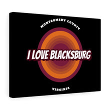 Load image into Gallery viewer, I Love Blacksburg Retro Canvas Gallery Wraps
