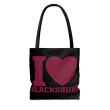 Load image into Gallery viewer, I Love Blacksburg Tote Bag
