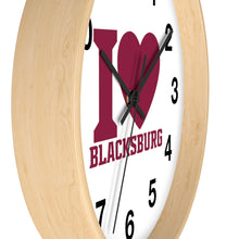 Load image into Gallery viewer, I Love Blacksburg Wall Clock

