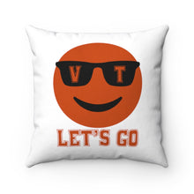 Load image into Gallery viewer, Let's Go Smiley Square Pillow Case
