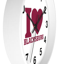 Load image into Gallery viewer, I Love Blacksburg Wall Clock

