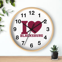 Load image into Gallery viewer, I Love Blacksburg Wall Clock

