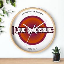Load image into Gallery viewer, I Love Blacksburg Wall Clock
