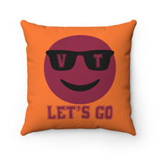 Load image into Gallery viewer, Let's Go Smiley Square Pillow Case
