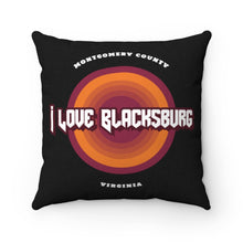 Load image into Gallery viewer, I Love Blacksburg Rock Square Pillow Case
