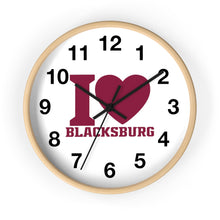 Load image into Gallery viewer, I Love Blacksburg Wall Clock
