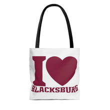 Load image into Gallery viewer, I Love Blacksburg Tote Bag
