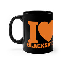 Load image into Gallery viewer, I Love Blacksburg Coffee Mug (Orange &amp; Maroon)

