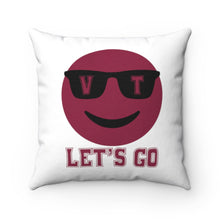 Load image into Gallery viewer, Let's Go Smiley Square Pillow Case
